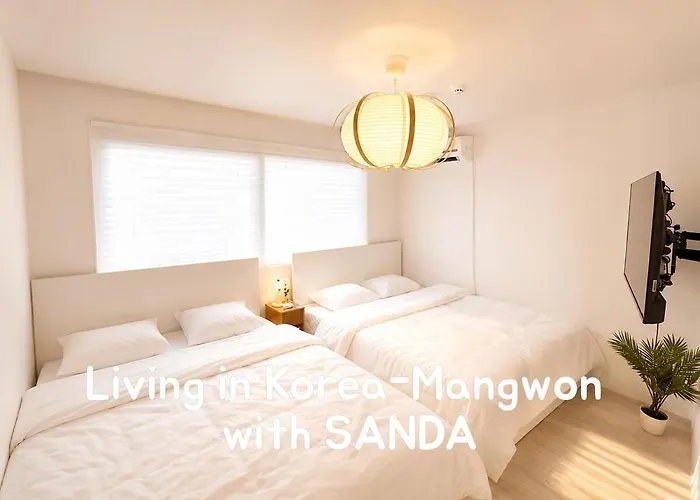 Appartement Hangang Park 2 Minutes Mangwon Market 5 Minutes Mangnidan-gil 5 Minutes Mangwon Station 10 Minutes Yg Entertainment Hongdae Hapjeong 6 People
